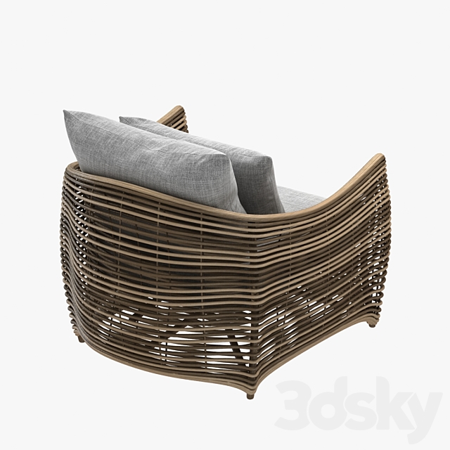 artefacto st bart outdoor lounge wicked chair 3DS Max Model - thumbnail 2