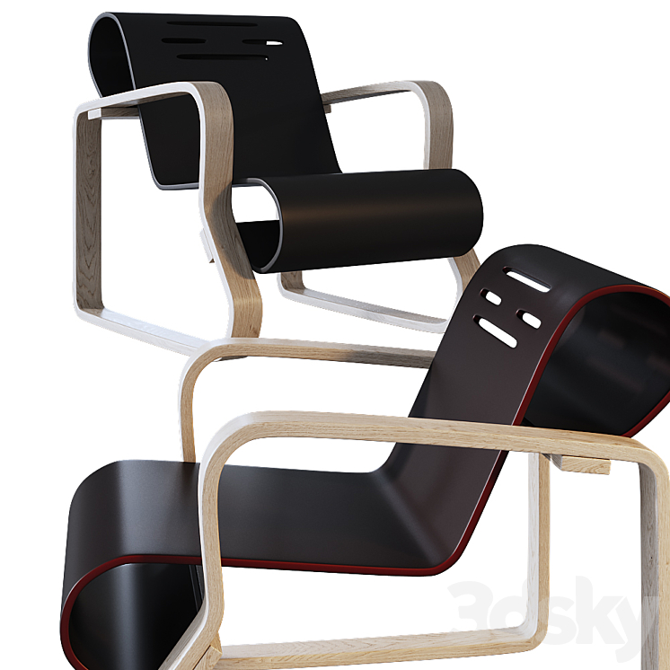 Artek 41 PAIMIO | Armchair 3DS Max - thumbnail 2