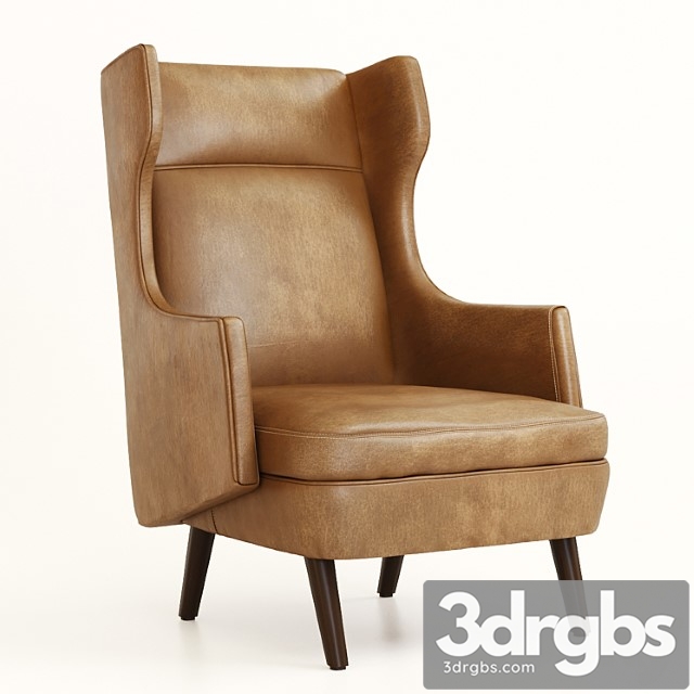 Arteriors budelli wing chair 3dsmax Download - thumbnail 1