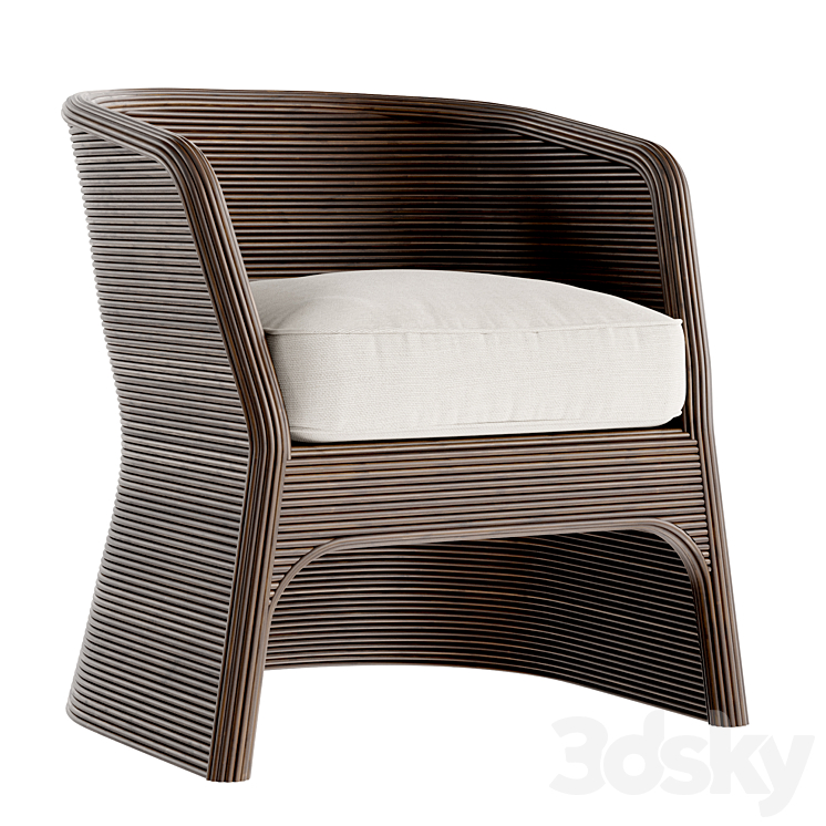 Arteriors Itiga Chair 3DS Max Model - thumbnail 1