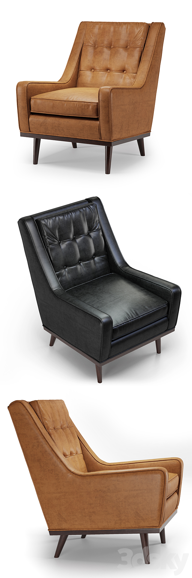 Article Nina Armchair 3dsMax Model - thumbnail 2