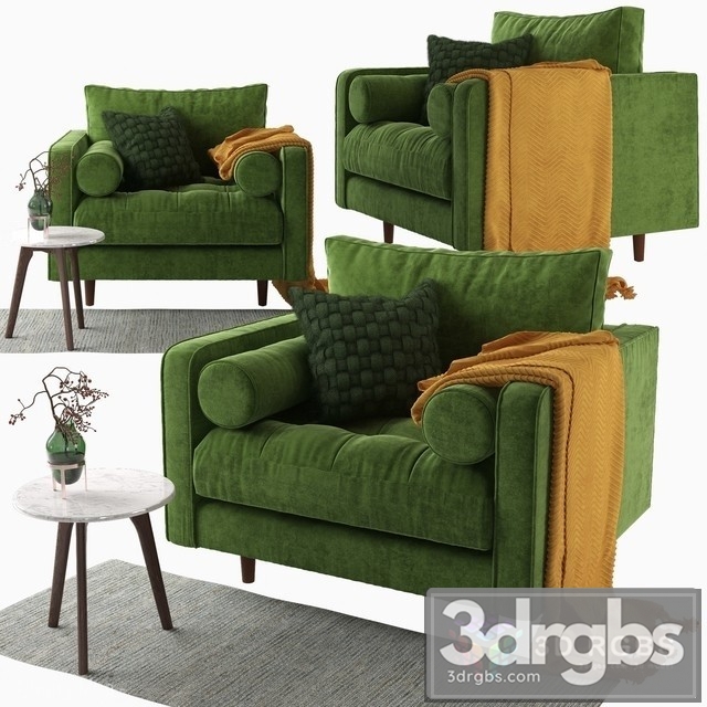 Article Sven Armchair 3dsmax Download - thumbnail 1