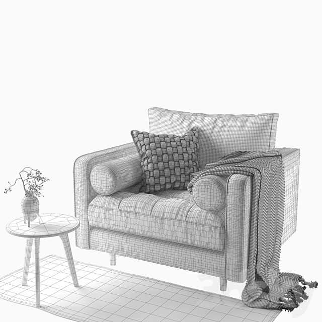 Article_Sven chair 3DS Max Model - thumbnail 3