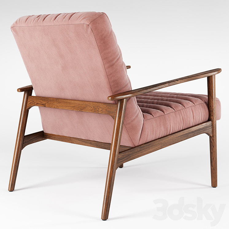 Article_Thetis Velvet Lounge Chair 3DS Max - thumbnail 2