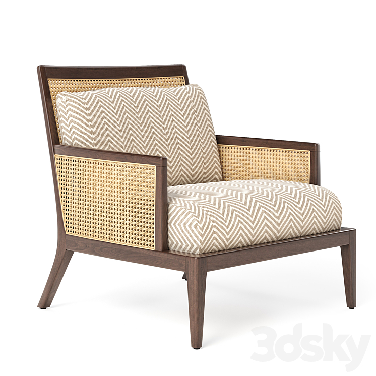 Arture armchair 3DS Max - thumbnail 2