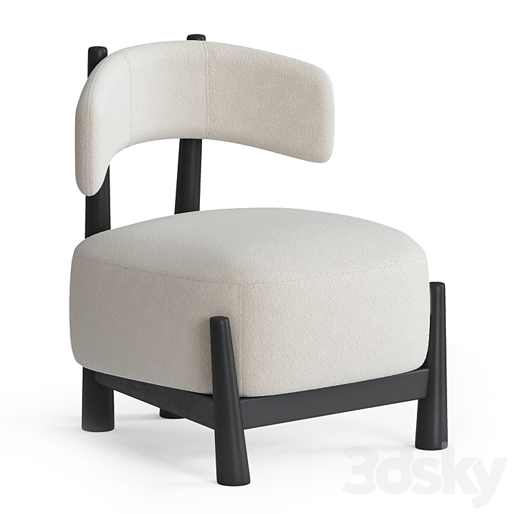 Ash Dalya Armchair by Patricia Urquiola 3DS Max - thumbnail 1