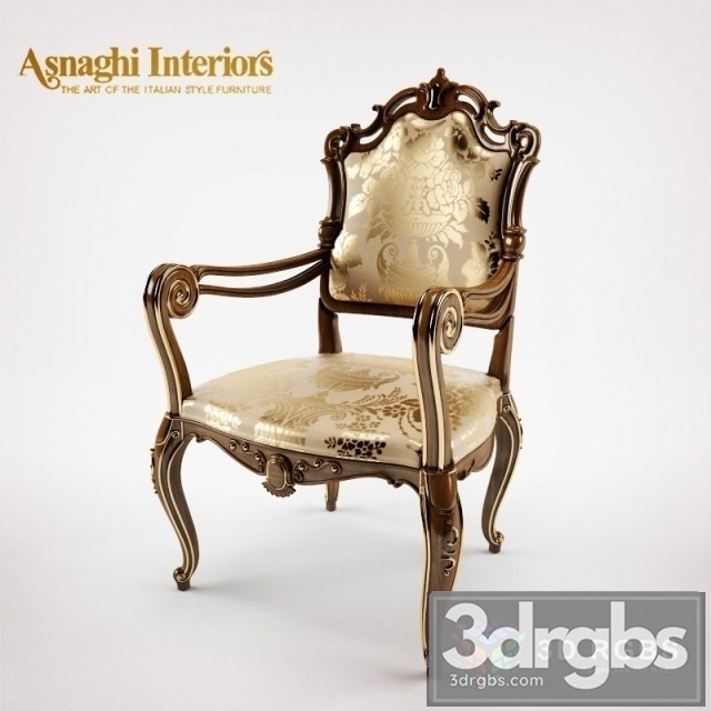 Asnaghi Robert Armchair 3dsmax Download - thumbnail 1