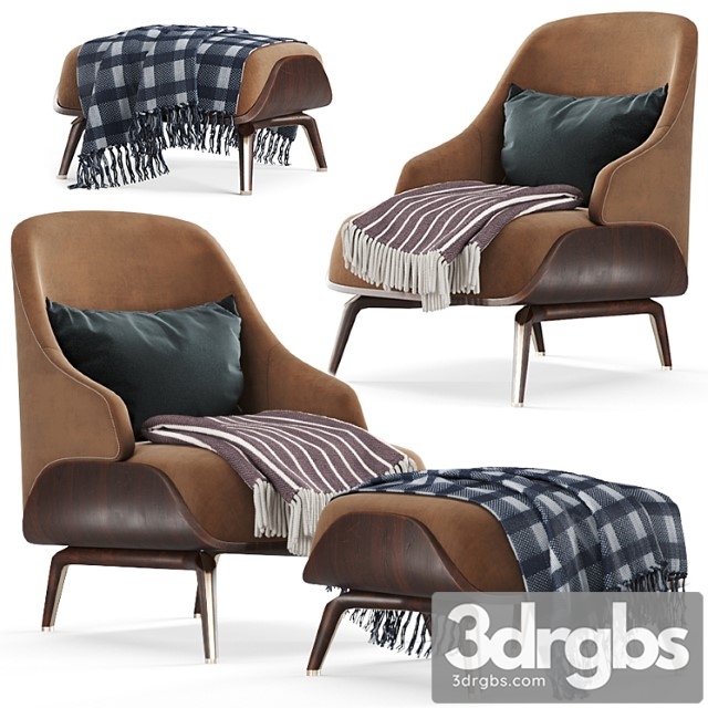 Aster Brigid Armchair 3dsmax Download - thumbnail 1