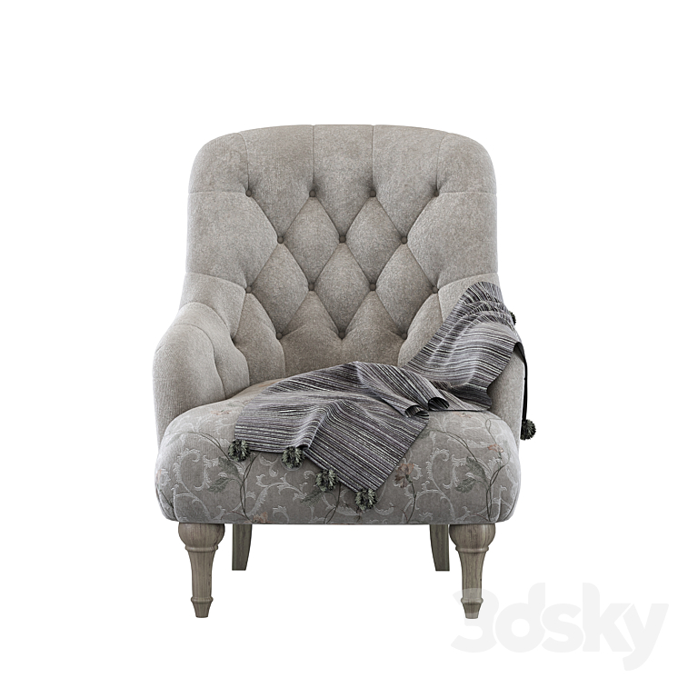 Aster Grantley Chair 3DS Max Model - thumbnail 2