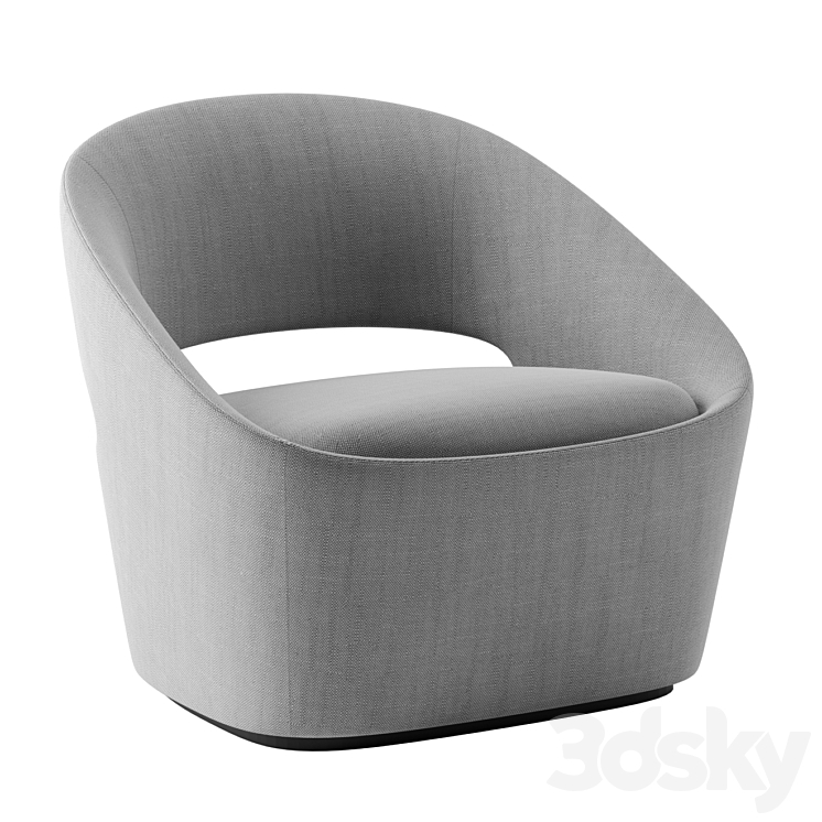 Astra lounge chair by Bernardt design 3DS Max Model - thumbnail 1