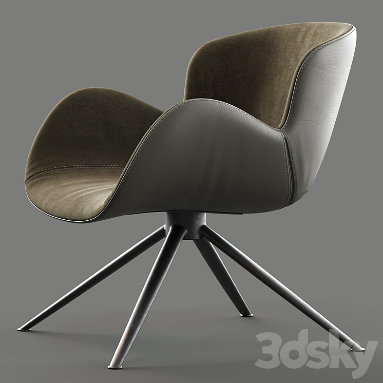 Astrid arm chair 3DS Max - thumbnail 2