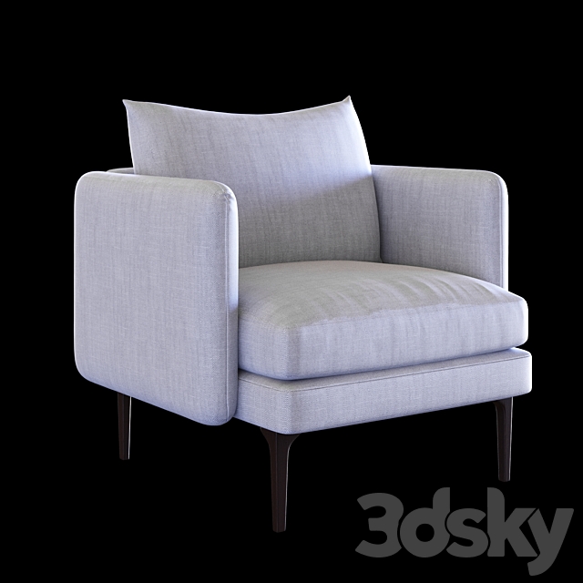 Auburn Chair by West Elm 3ds Max - thumbnail 1