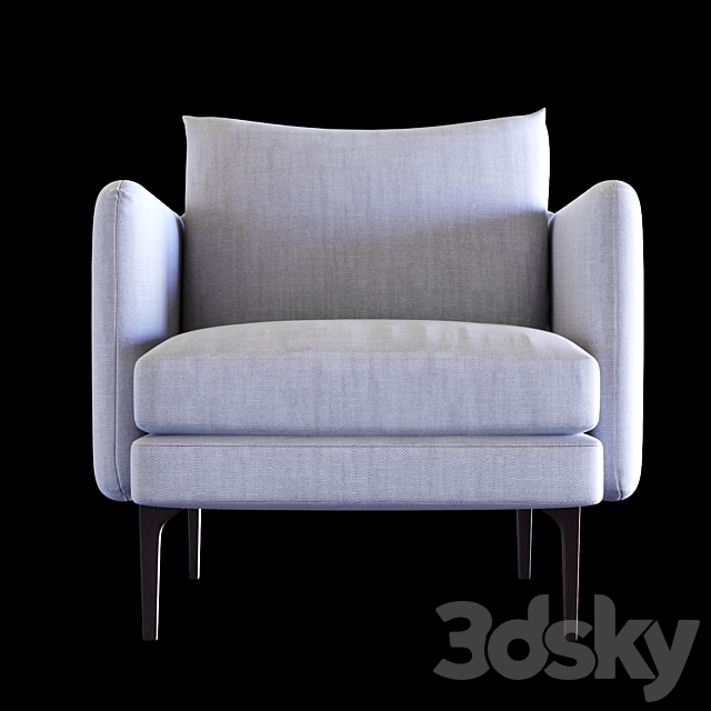 Auburn Chair by West Elm 3ds Max - thumbnail 2