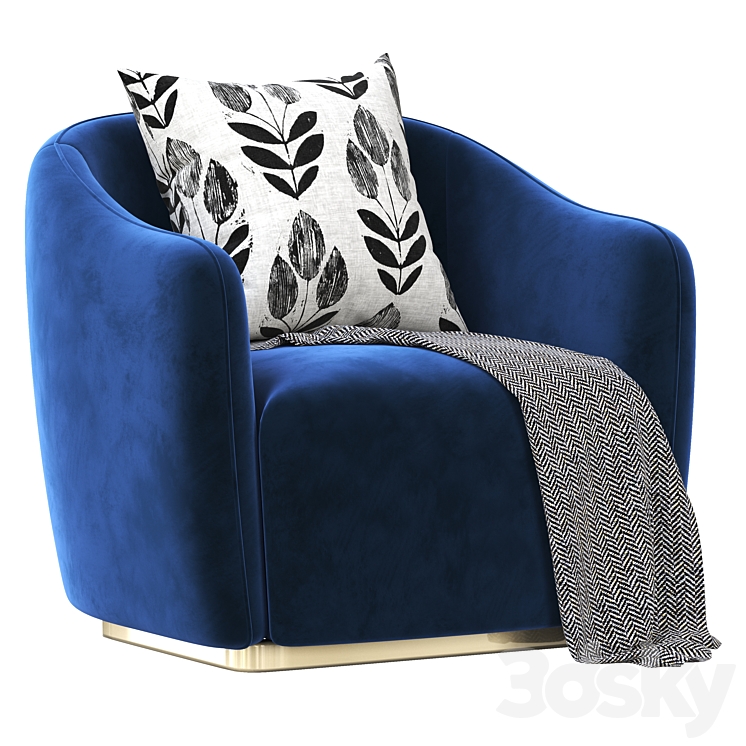 Audrey s armchair capital 3DS Max Model - thumbnail 1