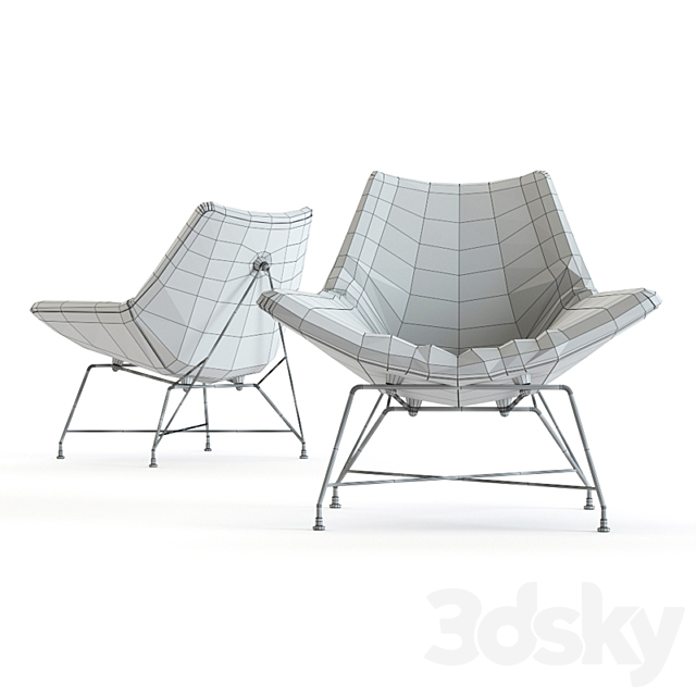 Augusto Bozzi – Easy Chair 3DS Max Model - thumbnail 3