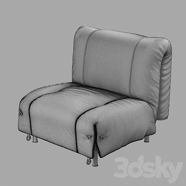 Aurora Sofa Bonaldo 3DS Max Model - thumbnail 2