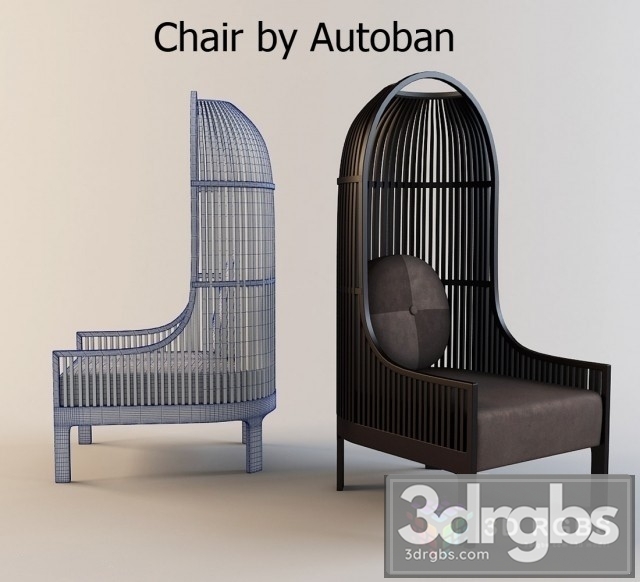 Autoban Nest Lounge Chair 3dsmax Download - thumbnail 1