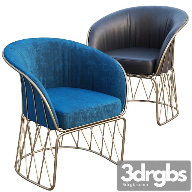 Ave atra equipal chair 3dsmax Download - thumbnail 1