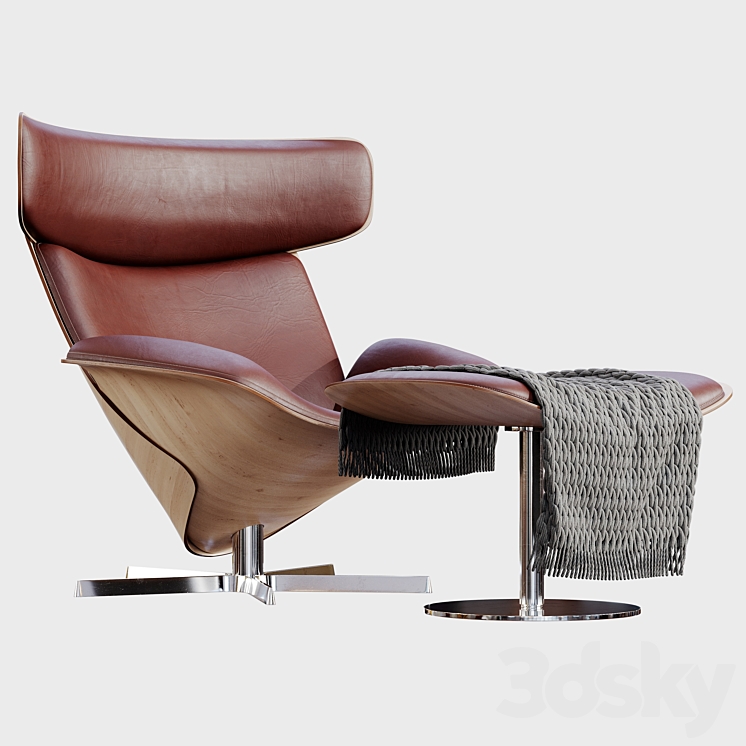 B & B Italia Almora Armchairs 3DS Max - thumbnail 1