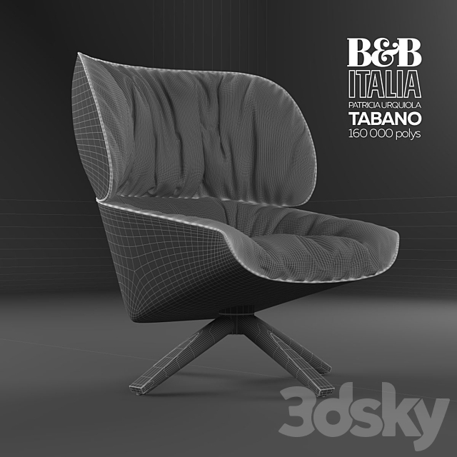 B & B Italia TABANO 3DS Max Model - thumbnail 2