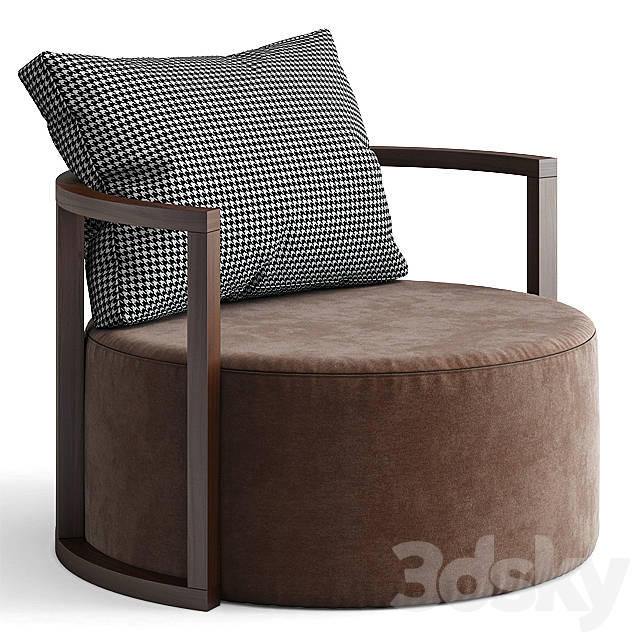 B & T design _ KAV Armchair 3ds Max - thumbnail 1