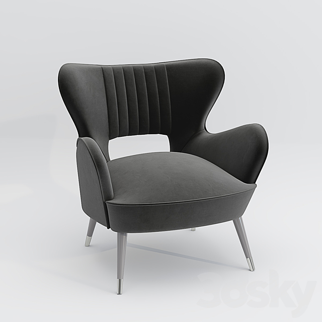 Babe Armchair by Munna 3ds Max - thumbnail 2