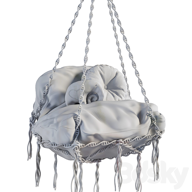 Baby hanging chair 3DS Max Model - thumbnail 3