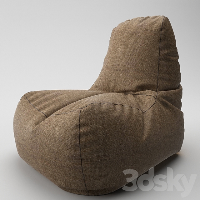 bag chair 3DS Max Model - thumbnail 2