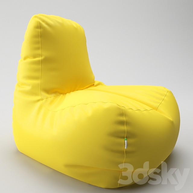 bag chair 3DS Max Model - thumbnail 3