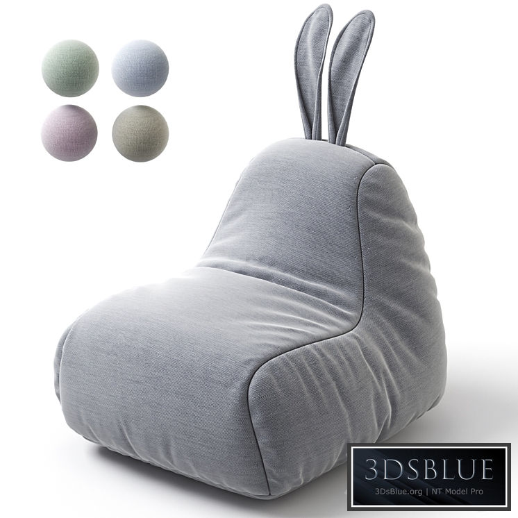 Bag chair bunny 3DS Max - thumbnail 3