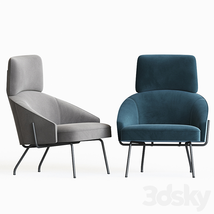 Bahia Armchair Bonaldo 3DS Max - thumbnail 2