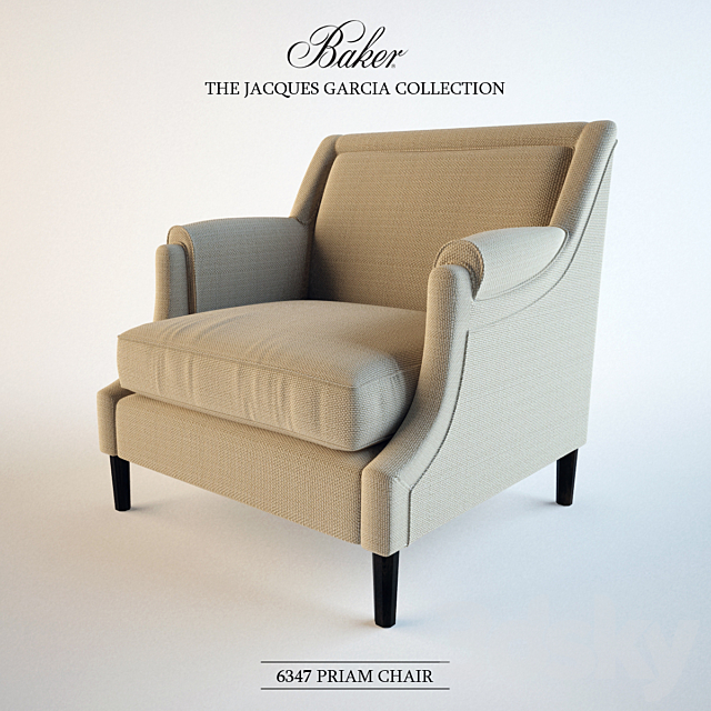 BAKER _ 6347 PRIAM CHAIR 3DSMax File - thumbnail 1