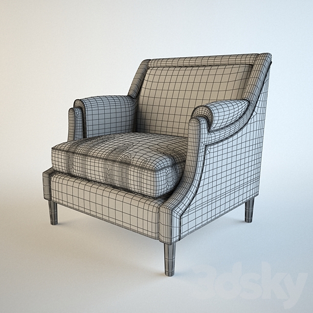 BAKER _ 6347 PRIAM CHAIR 3DSMax File - thumbnail 3