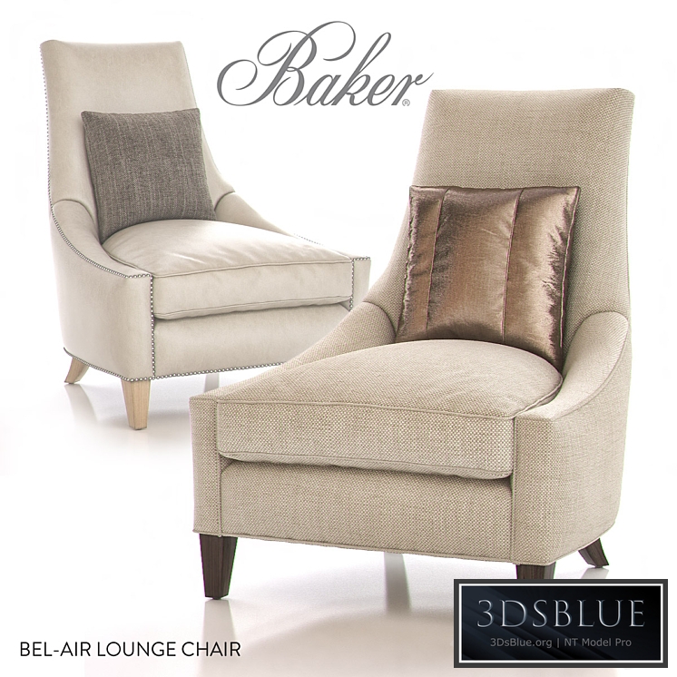 BAKER BEL-AIR Lounge Chair 3DS Max - thumbnail 3