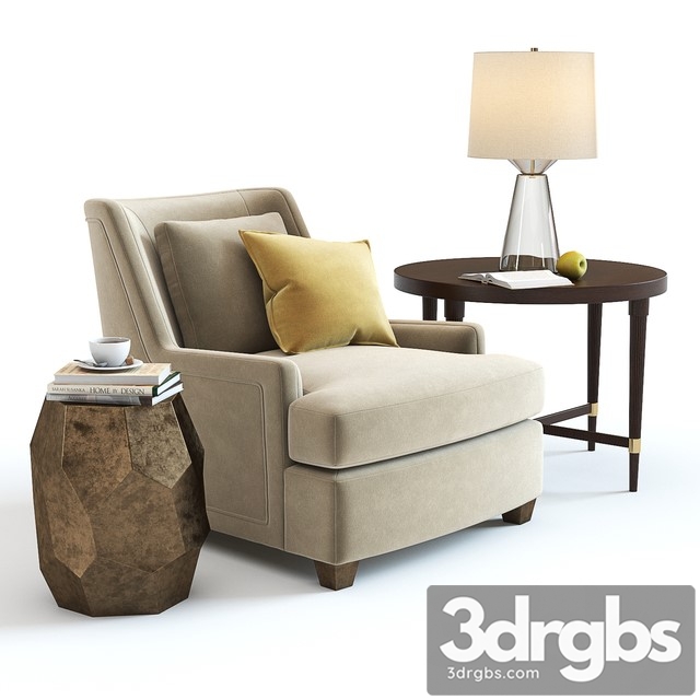 Baker Colin Cab Armchair 3dsmax Download - thumbnail 1