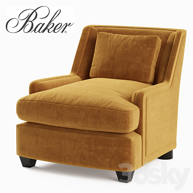 Baker Colin Cab Chair 6712C 3DSMax File - thumbnail 1