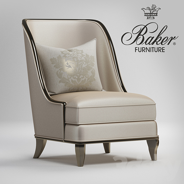 Baker Empress Chair 3ds Max - thumbnail 1