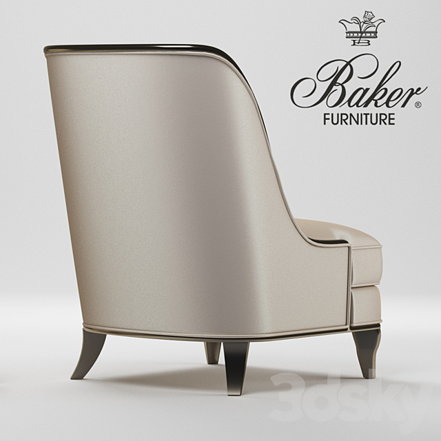 Baker Empress Chair 3ds Max - thumbnail 2