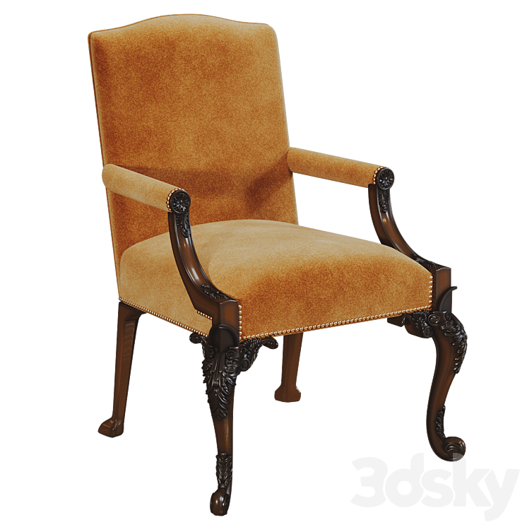 Baker Gainsborough Chair 3DS Max - thumbnail 1