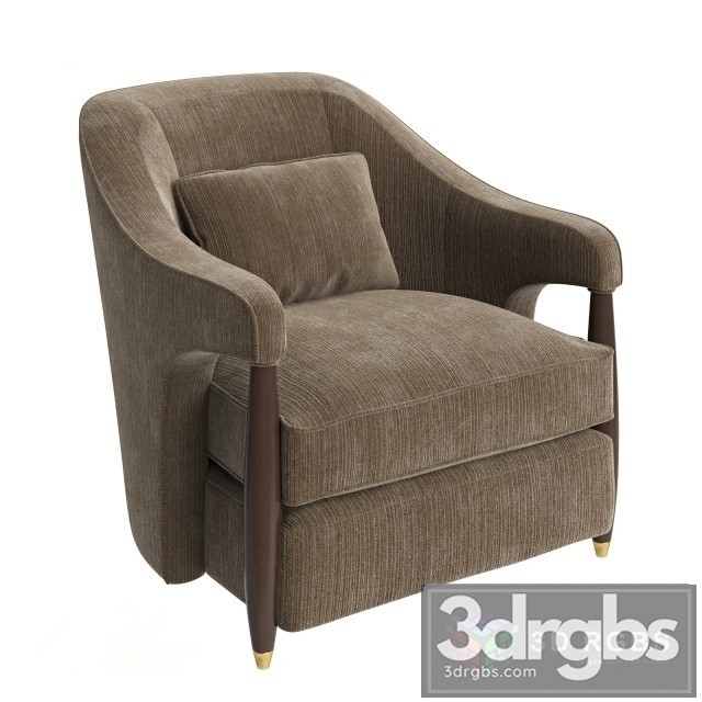 Baker Hermano 6114C Armchair 3dsmax Download - thumbnail 1