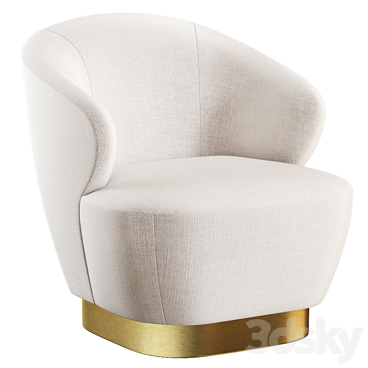 BAKER Lambert Swivel Chair 3DS Max Model - thumbnail 1