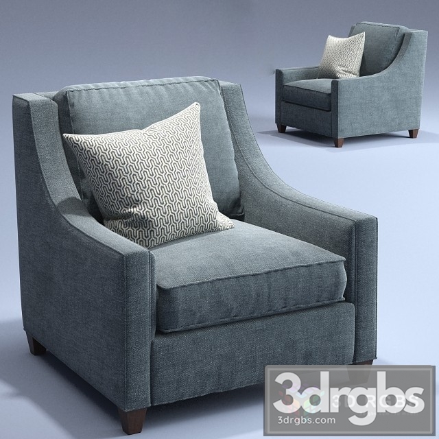 Baker Malory Armchair 3dsmax Download - thumbnail 1