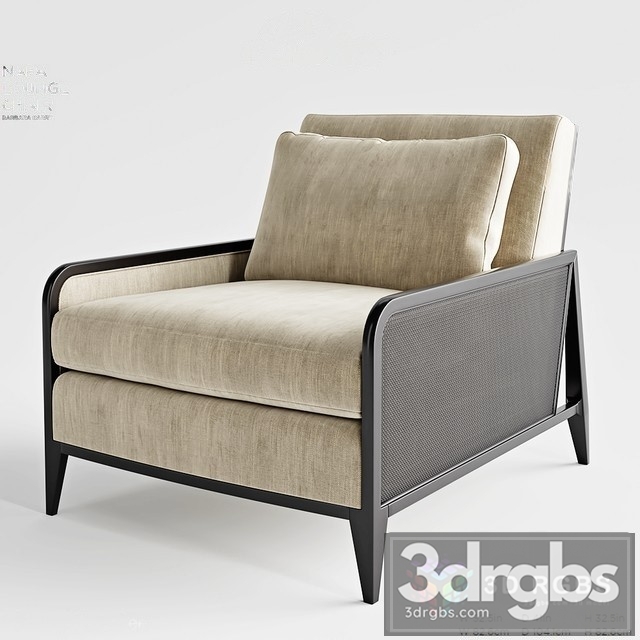 Baker Napa Lounge Chair 3dsmax Download - thumbnail 1