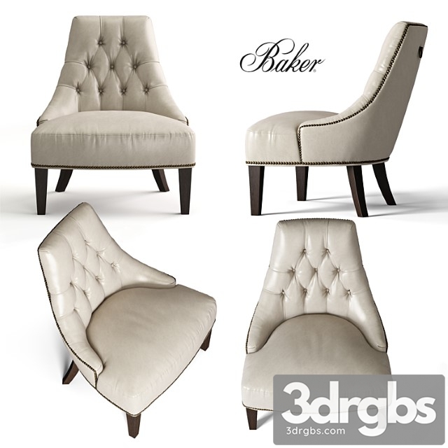 Baker salon lounge chair 6329 3dsmax Download - thumbnail 1