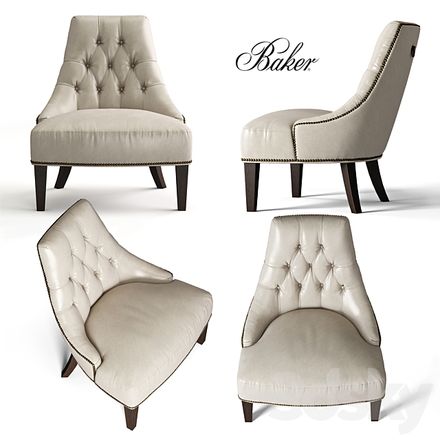 BAKER Salon Lounge Chair 6329 3DSMax File - thumbnail 1