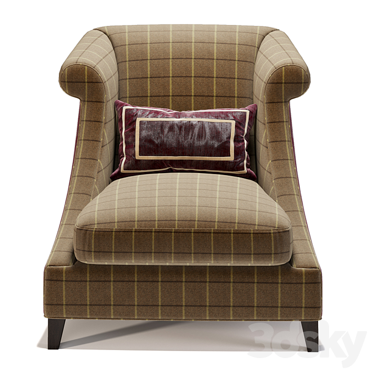 BAKER Villa Club Chair 3DS Max - thumbnail 2