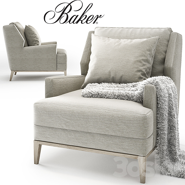 Baker_Anchor Lounge Chair_No. 6738C 3DSMax File - thumbnail 1