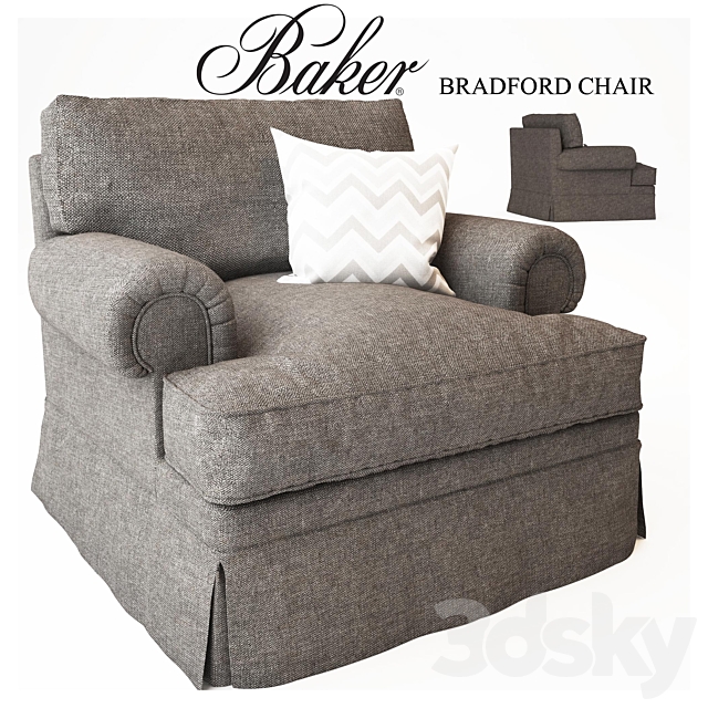 Baker_No. 6602C BRADFORD CHAIR 3ds Max - thumbnail 1