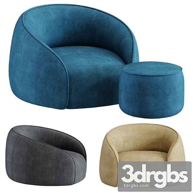 baloo armchair alivar 3dsmax Download - thumbnail 1