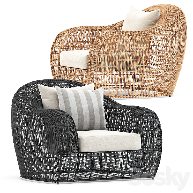 Balou Lounge Chair by Janusetcie 3DS Max - thumbnail 1